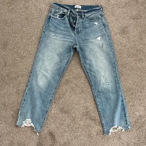 Pistola Light Blue Distressed Ankle Jeans